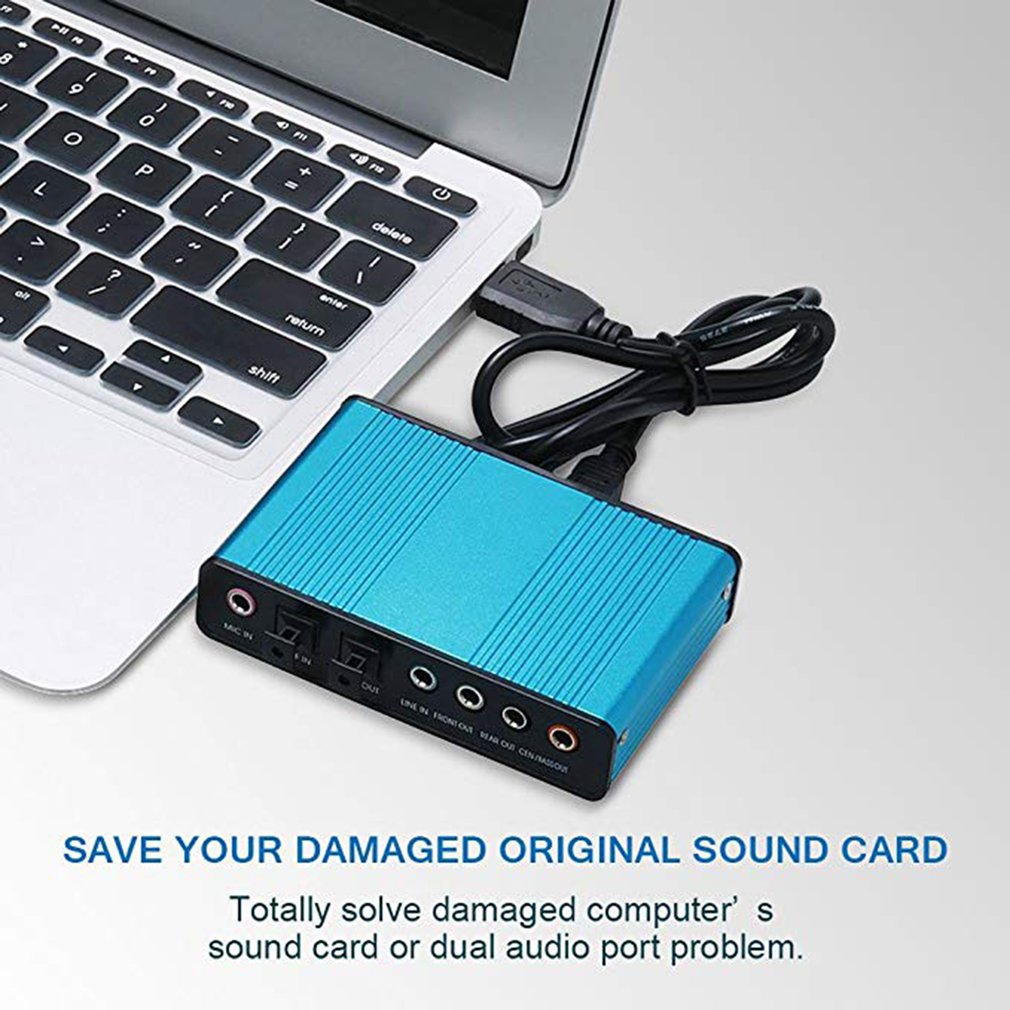 Usb Sound Card External - USB Sound Card 6 Channel 5.1