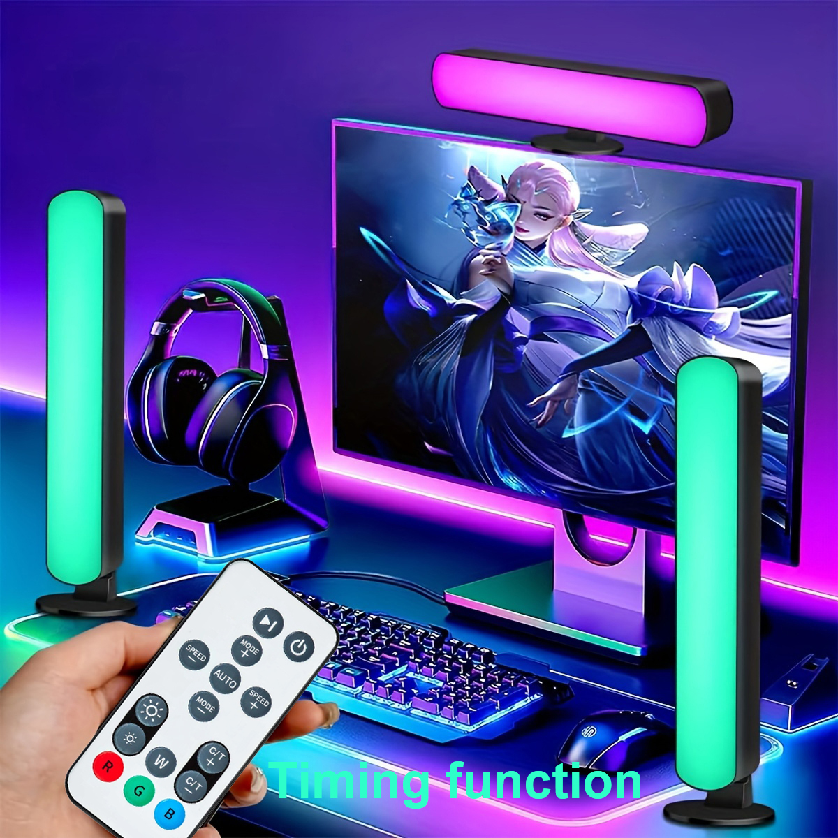 1pc Computer Desktop Decorativ - Rgb Desk Lamp Smart incelemesi ve fiyatı