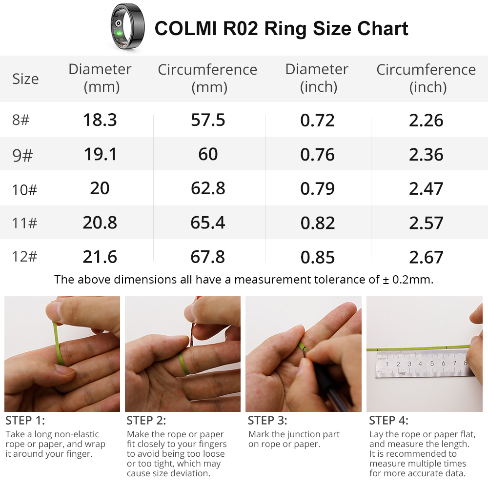 [2024 ] COLMI R02 Smart Ring M - Smart Ring Health incelemesi ve fiyatı