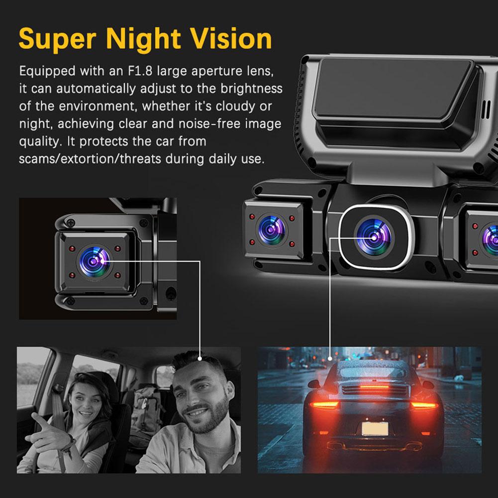 New WIFI 4Channel 360 Degree C - Panoramic Dash Cam 360 incelemesi ve fiyatı