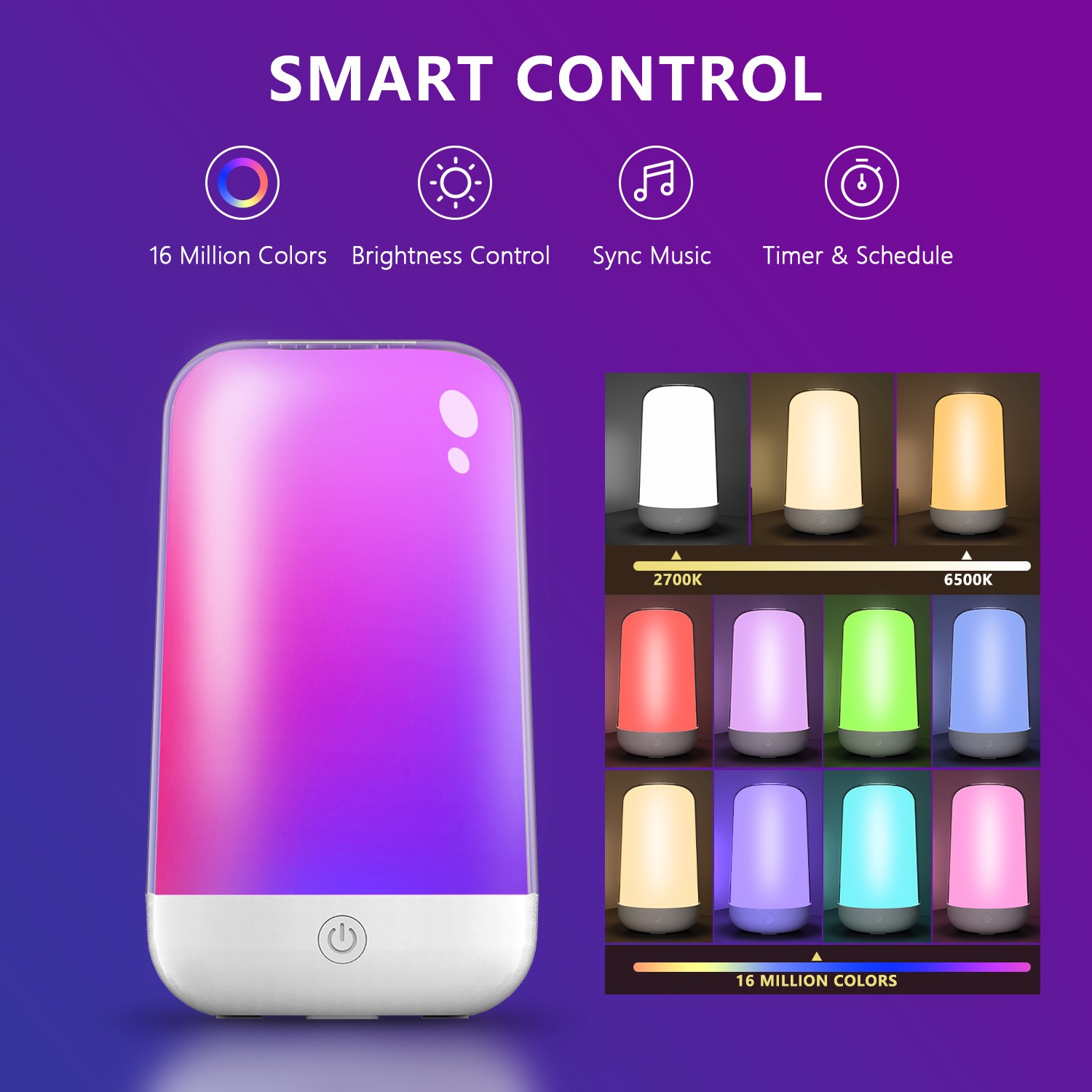 Smart Touch Table Lamp Works w - Rgb Desk Lamp Smart incelemesi ve fiyatı