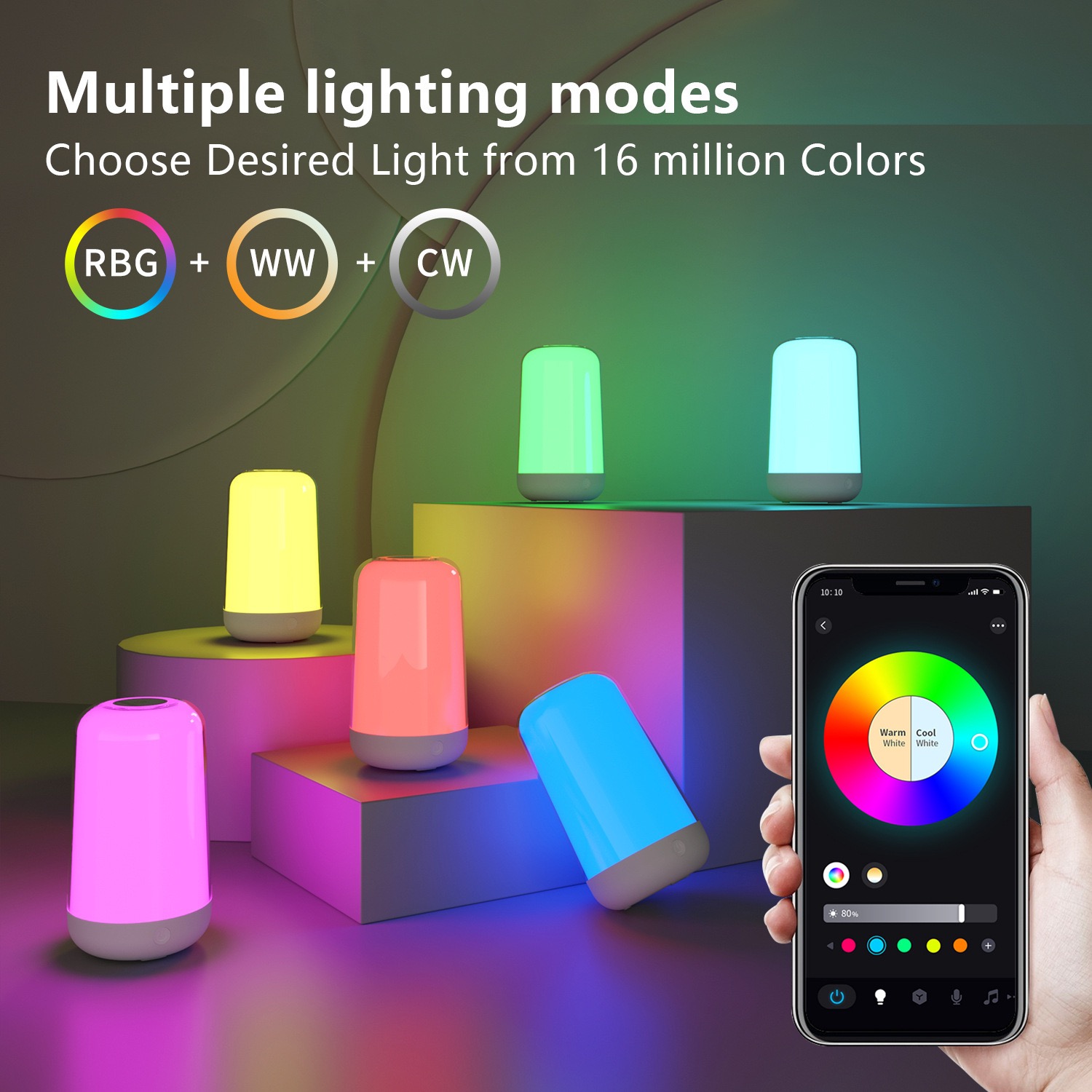Smart Touch Table Lamp Works w - Rgb Desk Lamp Smart incelemesi ve fiyatı