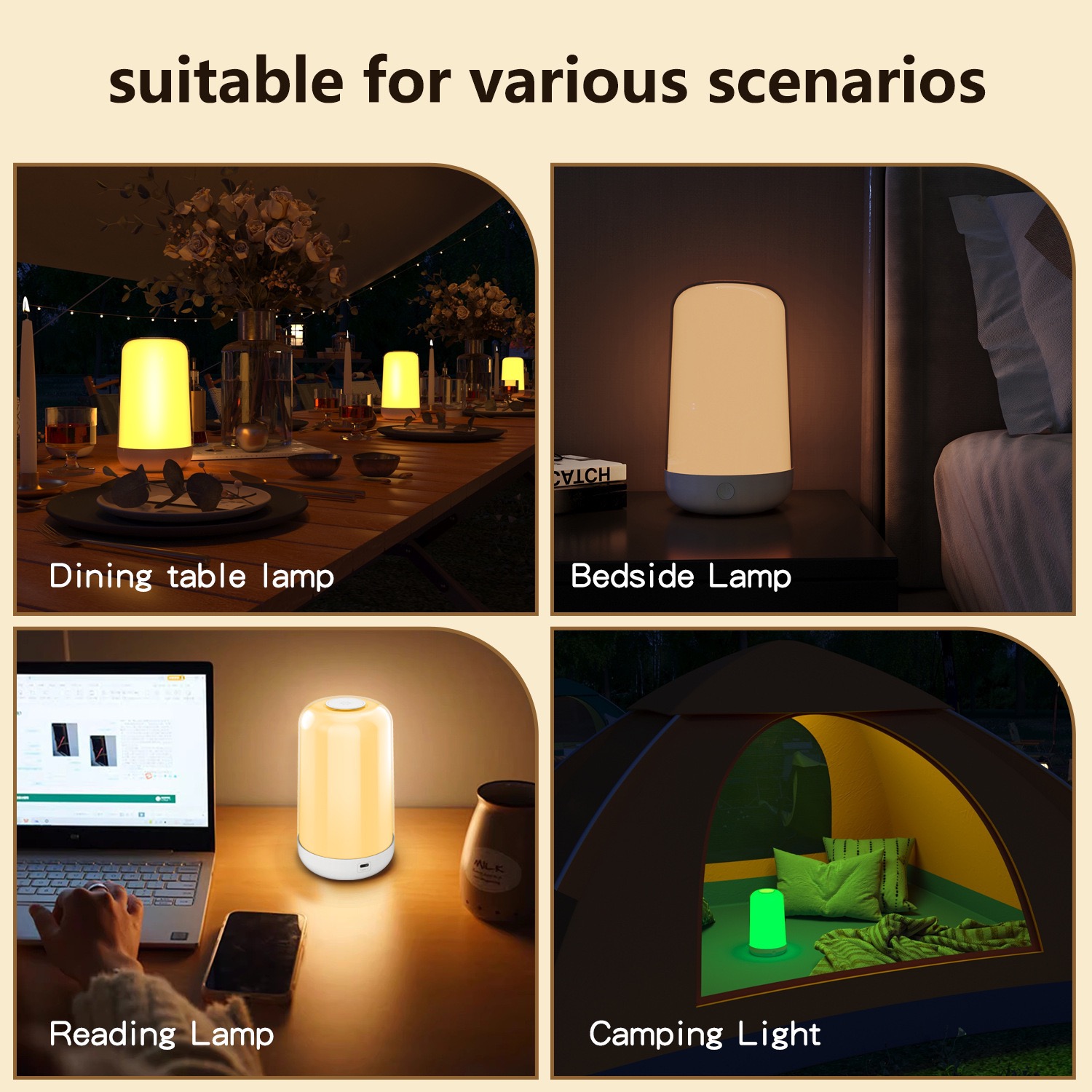 Smart Touch Table Lamp Works w - Rgb Desk Lamp Smart incelemesi ve fiyatı