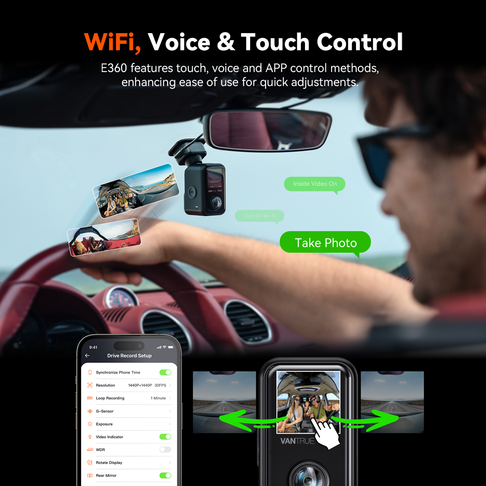 Vantrue E360 Dashcam 360° 5.2K - Panoramic Dash Cam 360 incelemesi ve fiyatı