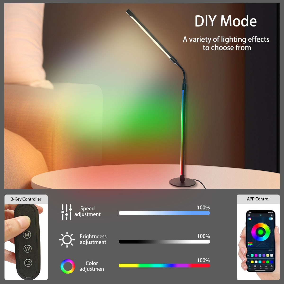 Smart Rgb Color-Changing Led D - Rgb Desk Lamp Smart incelemesi ve fiyatı