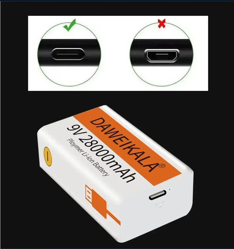 9V Type-C Rechargeable Battery - Electronics And Gadgets C incelemesi ve fiyatı