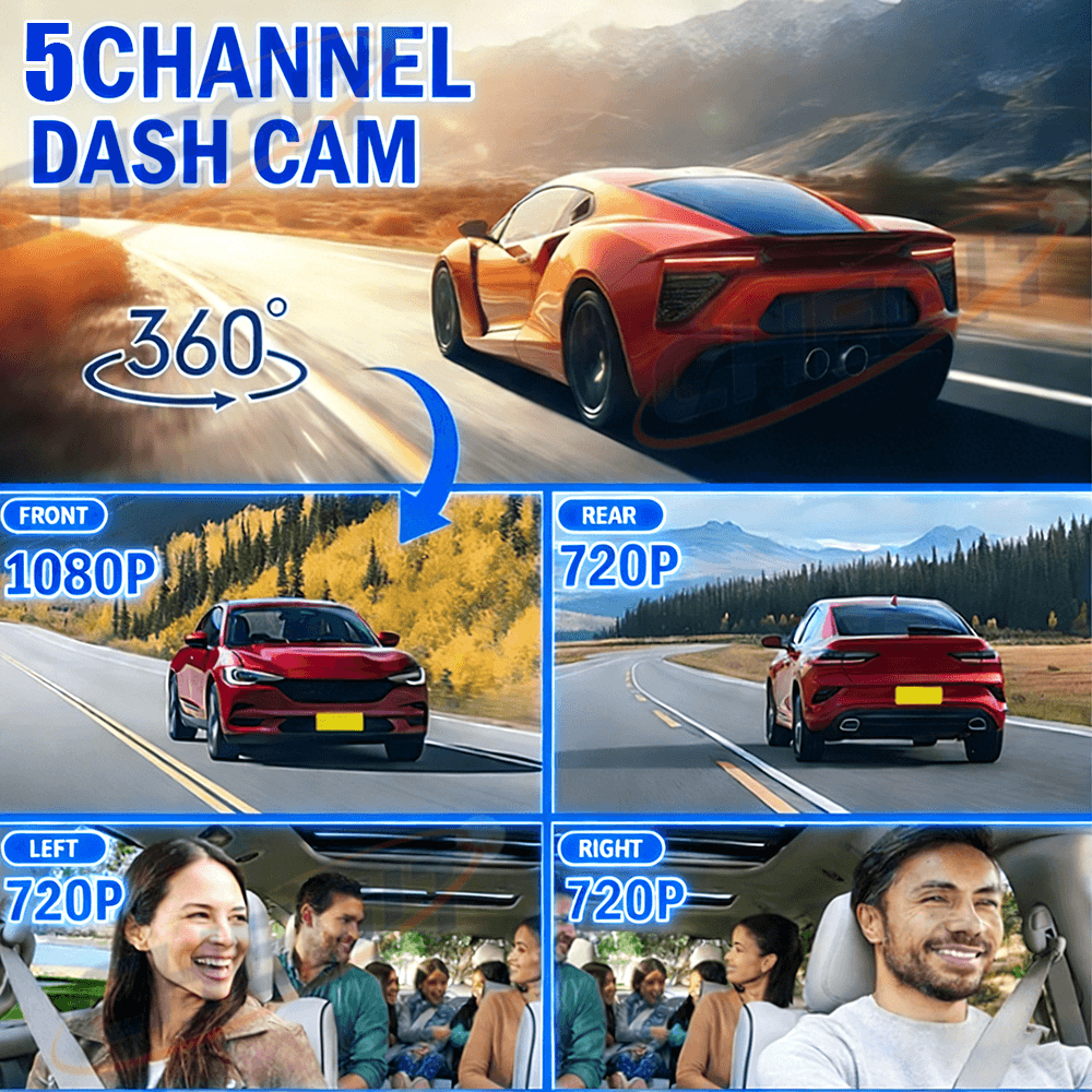 2026 NEW 3/5Camera Car DVR 108 - Panoramic Dash Cam 360 incelemesi ve fiyatı