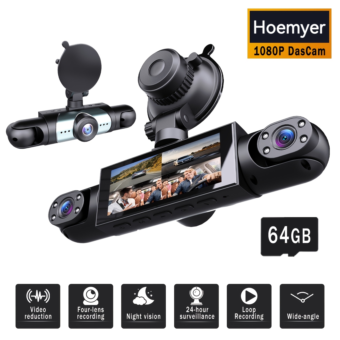 BCUOZ 360° Panoramic 3/4-chann - Panoramic Dash Cam 360 incelemesi ve fiyatı