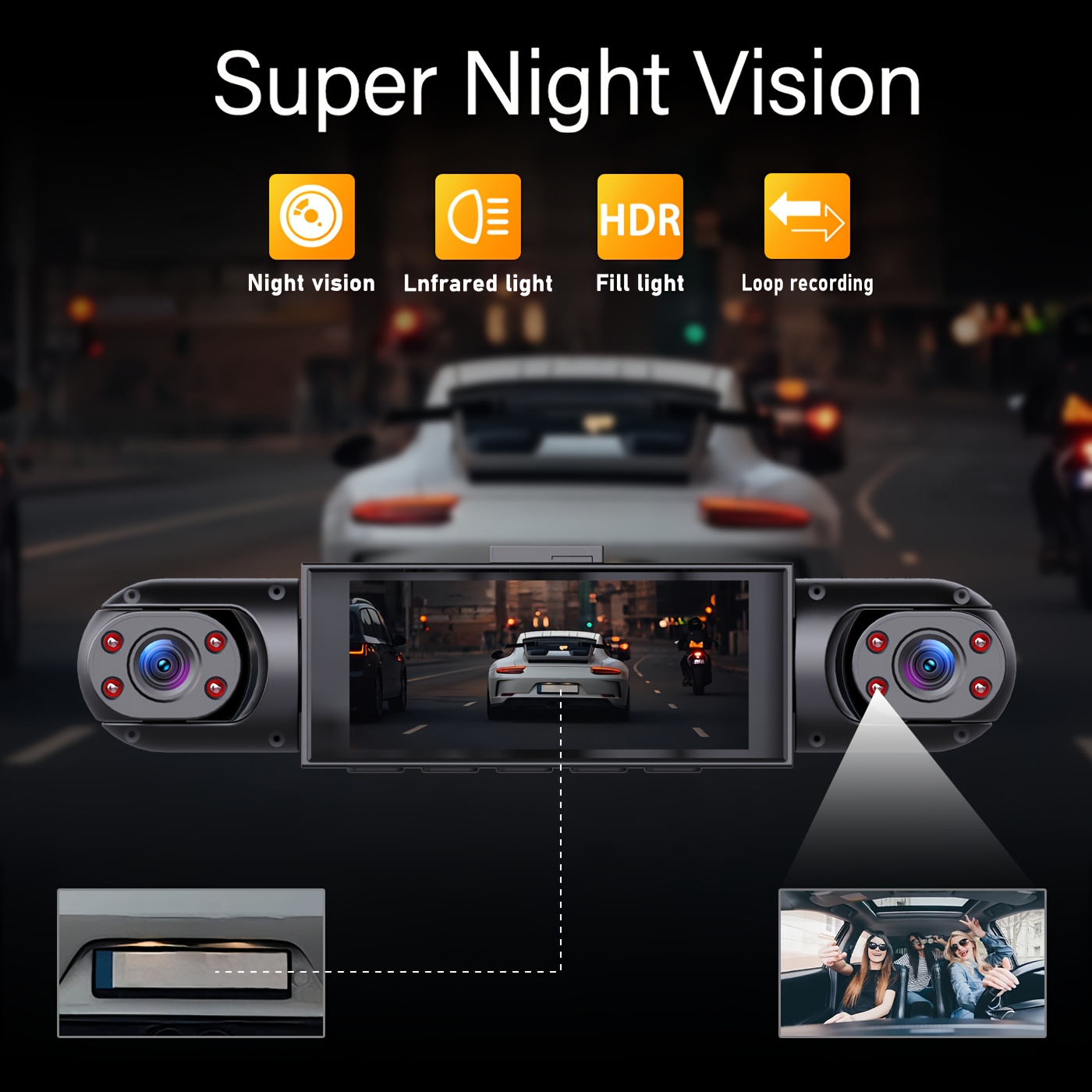 BCUOZ 360° Panoramic 3/4-chann - Panoramic Dash Cam 360 incelemesi ve fiyatı