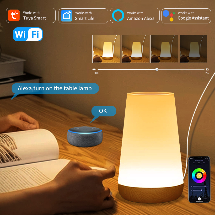 Tuya WiFi Smart Table Lamp Dim - Rgb Desk Lamp Smart incelemesi ve fiyatı