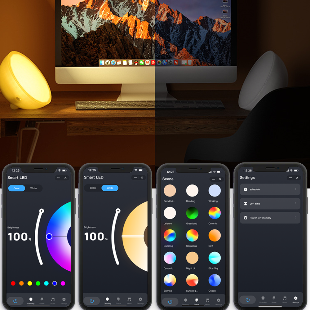 WiFi+Bluetooth Smart Portable  - Rgb Desk Lamp Smart incelemesi ve fiyatı