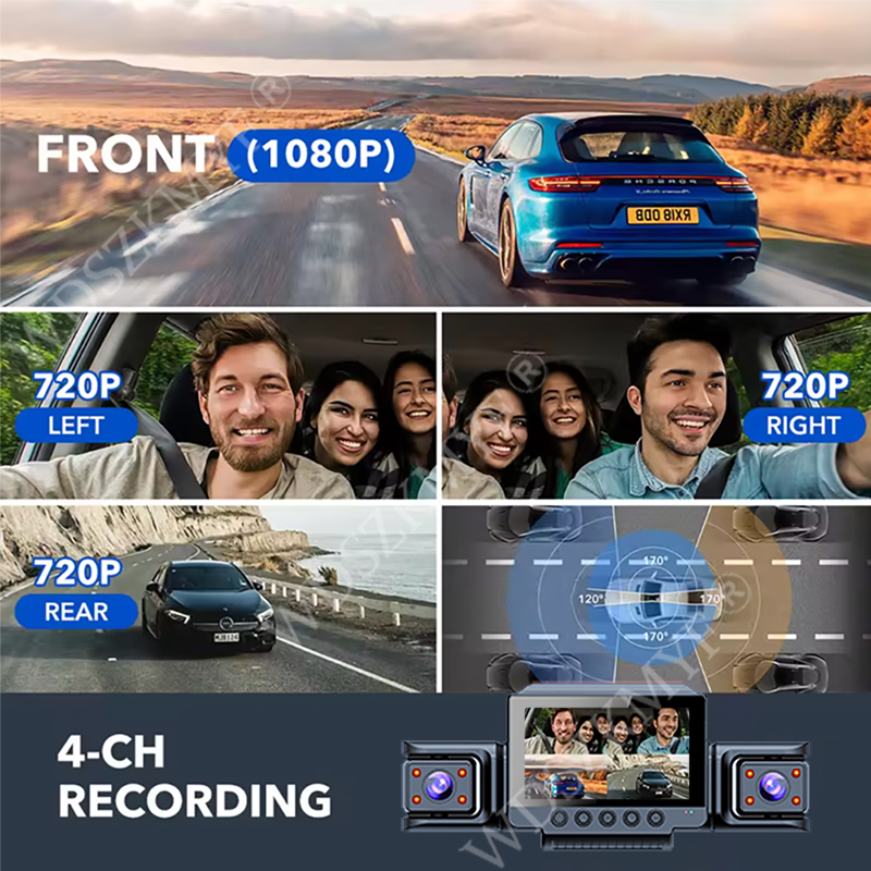1080P HD DashCam for Cars 3/4  - Panoramic Dash Cam 360 incelemesi ve fiyatı