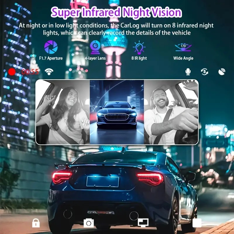 1080P HD DashCam for Cars 3/4  - Panoramic Dash Cam 360 incelemesi ve fiyatı