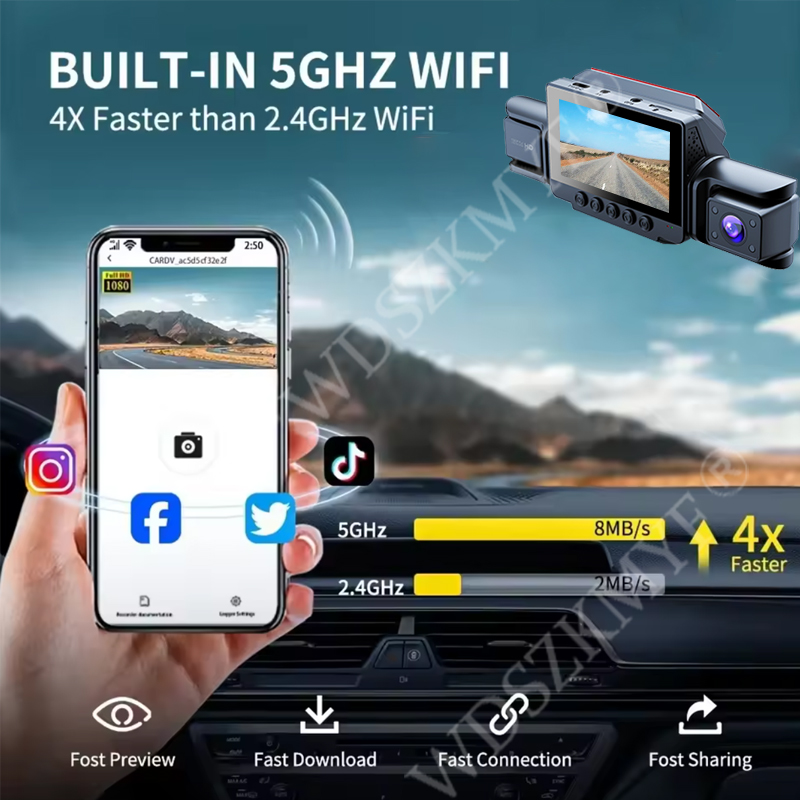 1080P HD DashCam for Cars 3/4  - Panoramic Dash Cam 360 incelemesi ve fiyatı