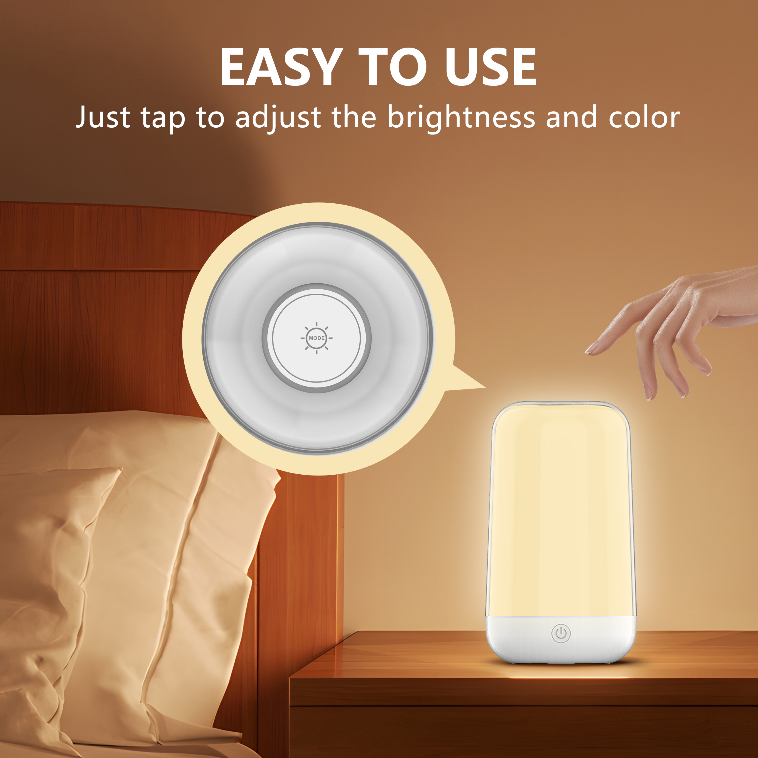 Smart Touch Bedside Table Lamp - Rgb Desk Lamp Smart incelemesi ve fiyatı