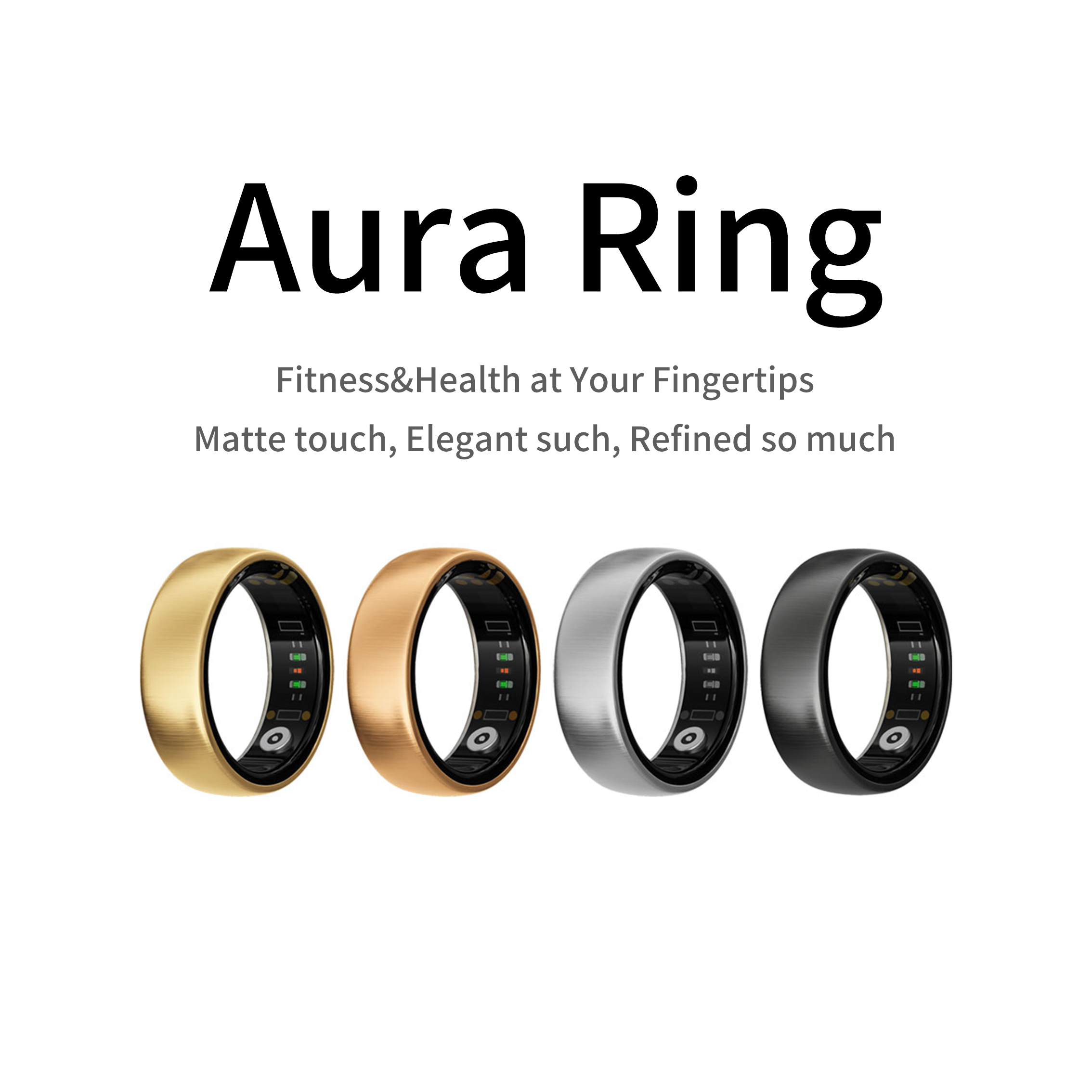 AURA Matt Smart Ring Fitness S - Smart Ring Health incelemesi ve fiyatı