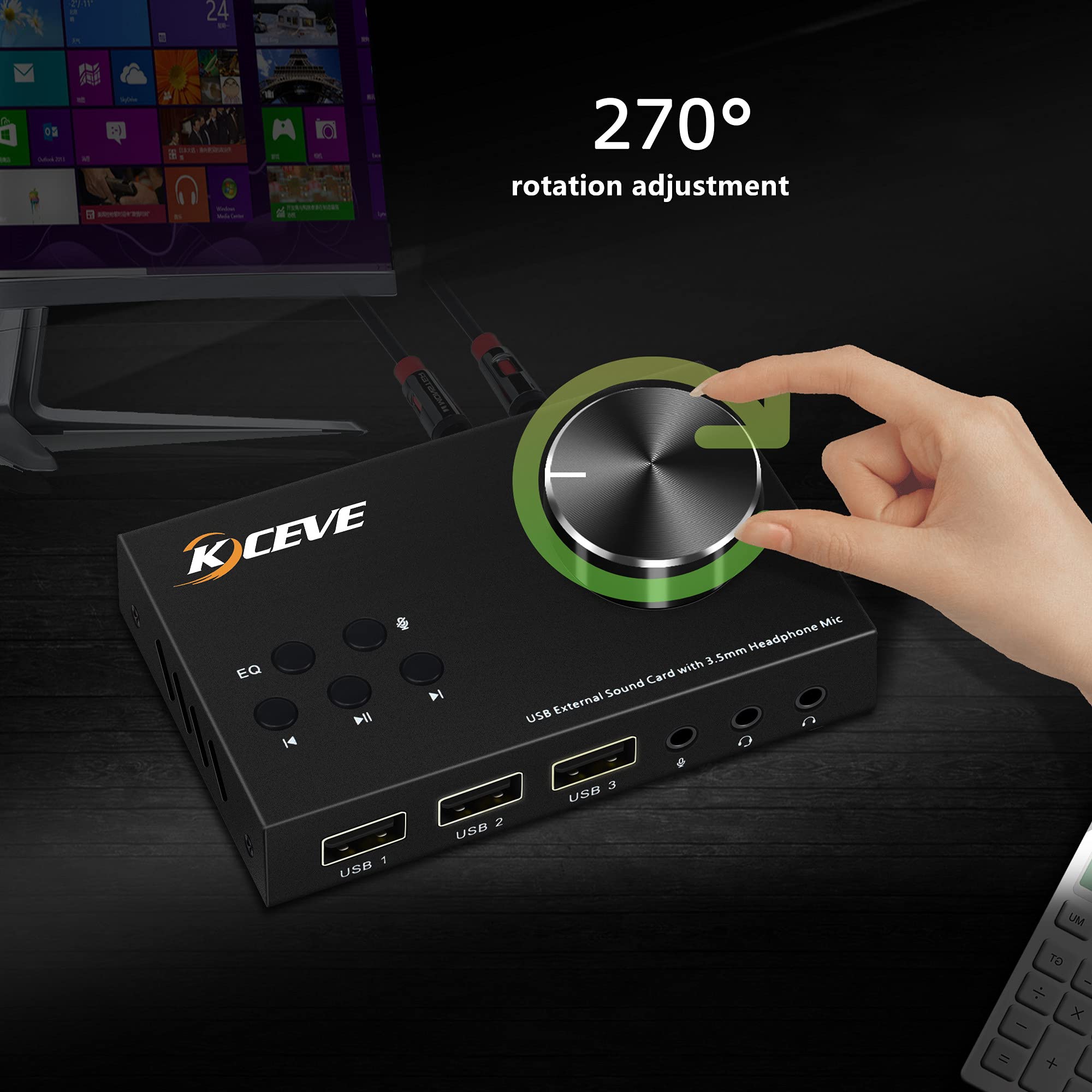 External Sound Card with Volum - Usb Sound Card External incelemesi ve fiyatı