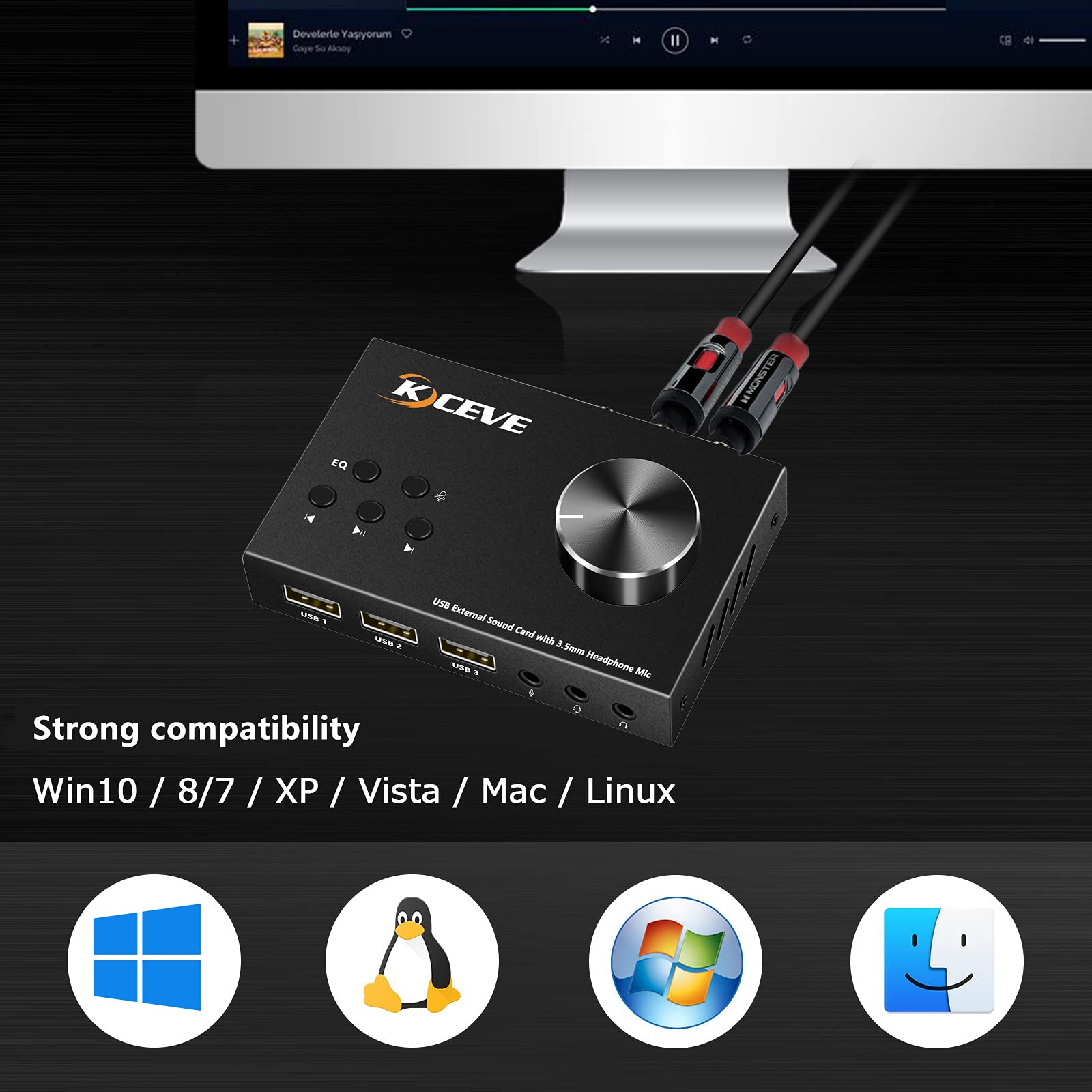 External Sound Card with Volum - Usb Sound Card External incelemesi ve fiyatı