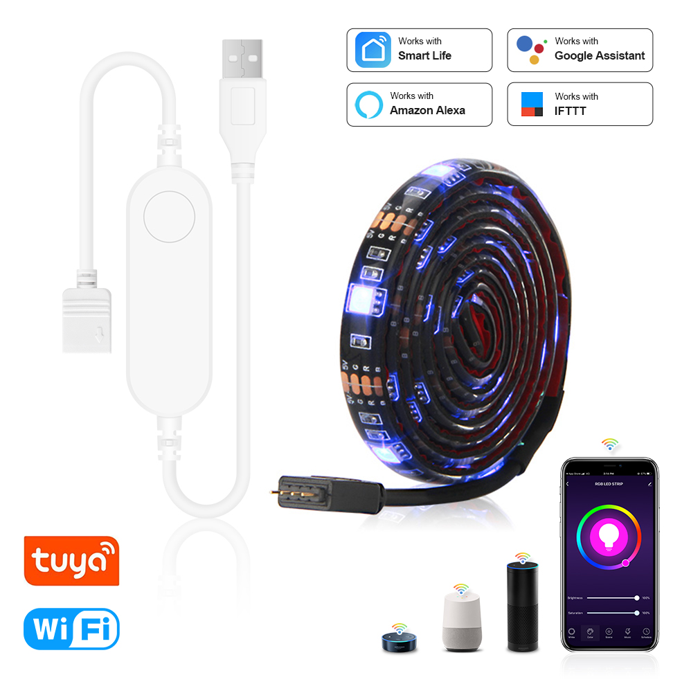 USB LED Strip DC 5V 50CM 1M 2M - Rgb Desk Lamp Smart incelemesi ve fiyatı