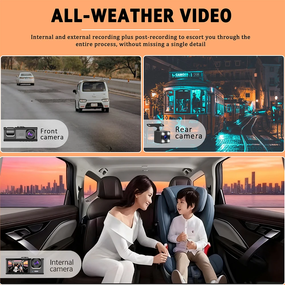 Dash Cam 3 Channel Car 360°All - Panoramic Dash Cam 360 incelemesi ve fiyatı
