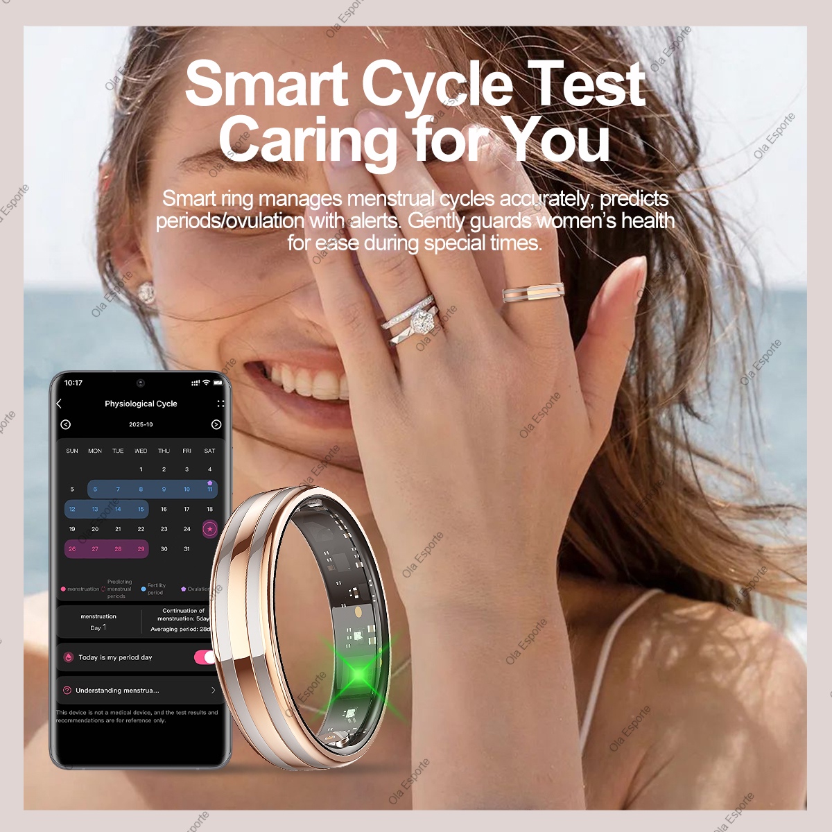 New Smart Ring Female Health T - Smart Ring Health incelemesi ve fiyatı