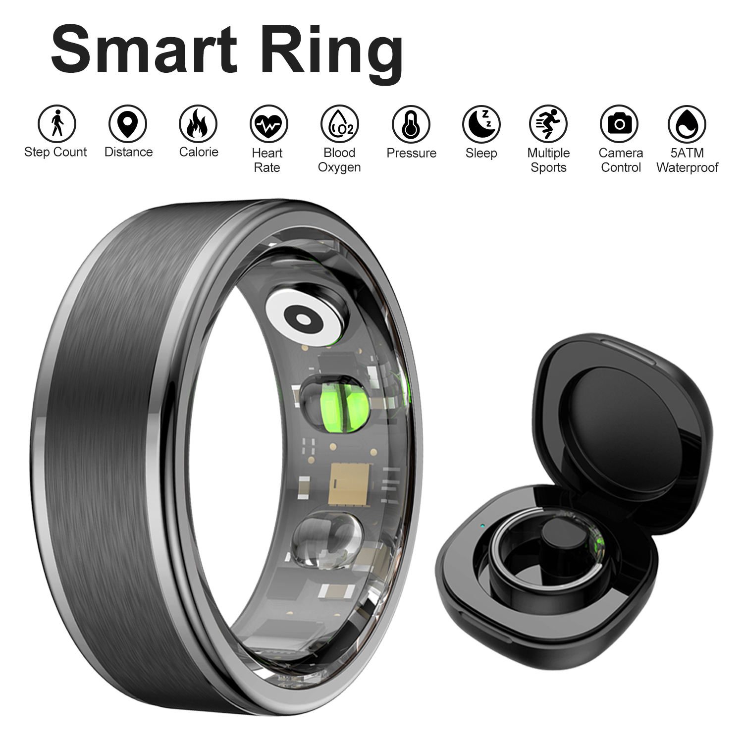 R03 Smart Ring Men Women With  - Smart Ring Health incelemesi ve fiyatı