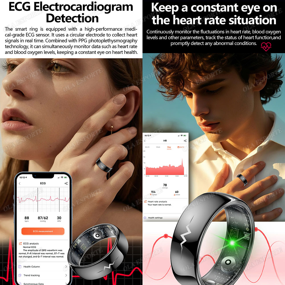High-End ECG Blood Oxygen Heal - Smart Ring Health incelemesi ve fiyatı