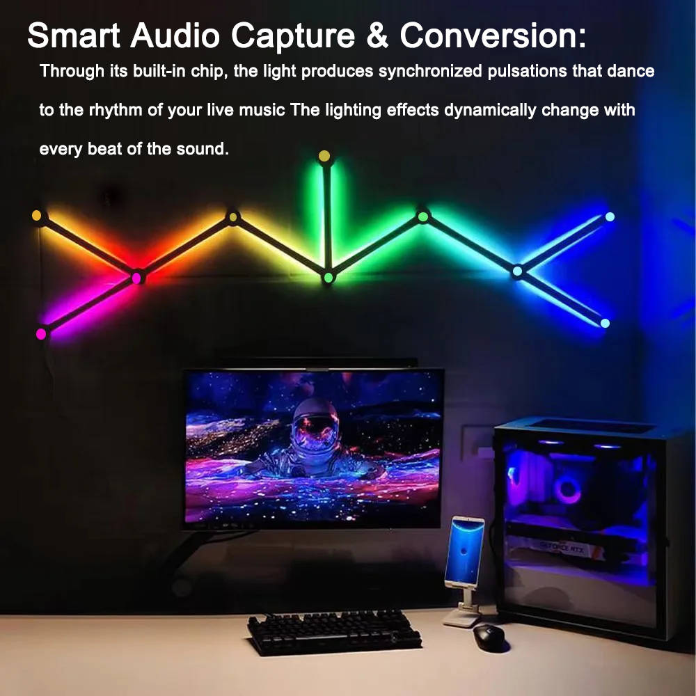 RGB Light Bar,Bluetooth APP Co - Rgb Desk Lamp Smart incelemesi ve fiyatı