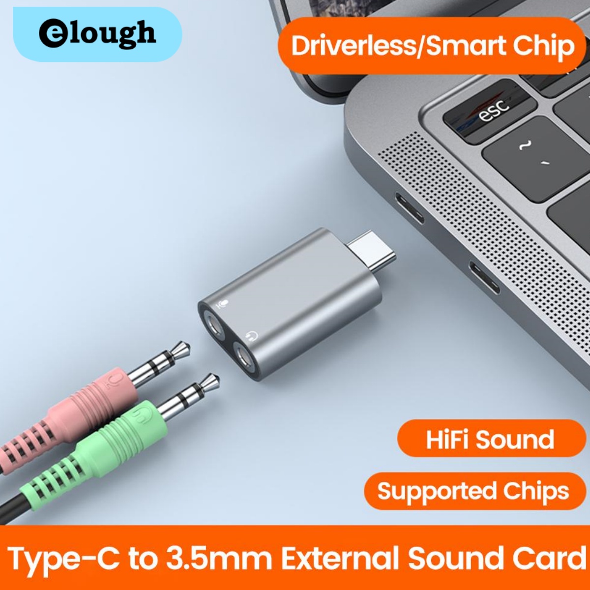 Elough Type C To 3.5mm Externa - Usb Sound Card External incelemesi ve fiyatı
