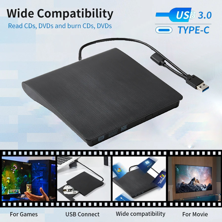 USB 3.0 Type-C DVD Burner 2-in - Usb Sound Card External incelemesi ve fiyatı