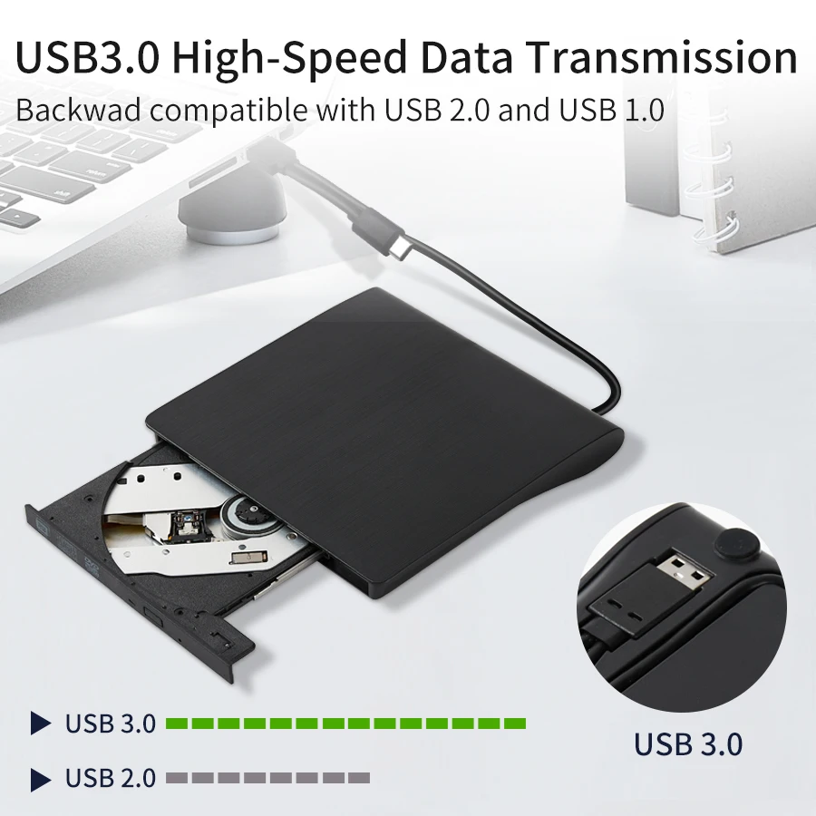 USB 3.0 Type-C DVD Burner 2-in - Usb Sound Card External incelemesi ve fiyatı
