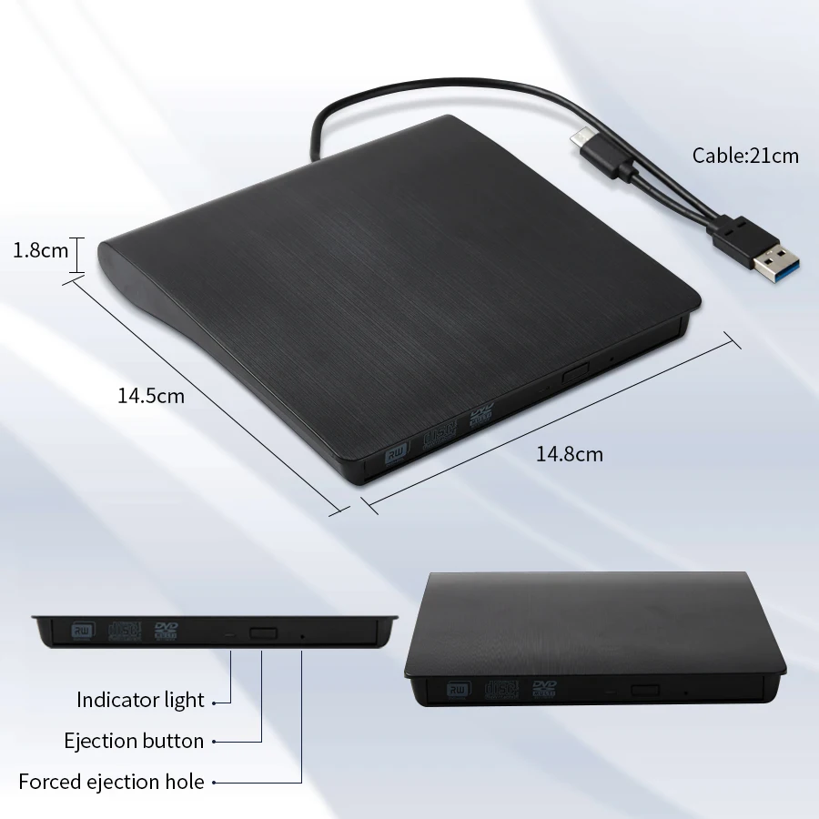 USB 3.0 Type-C DVD Burner 2-in - Usb Sound Card External incelemesi ve fiyatı