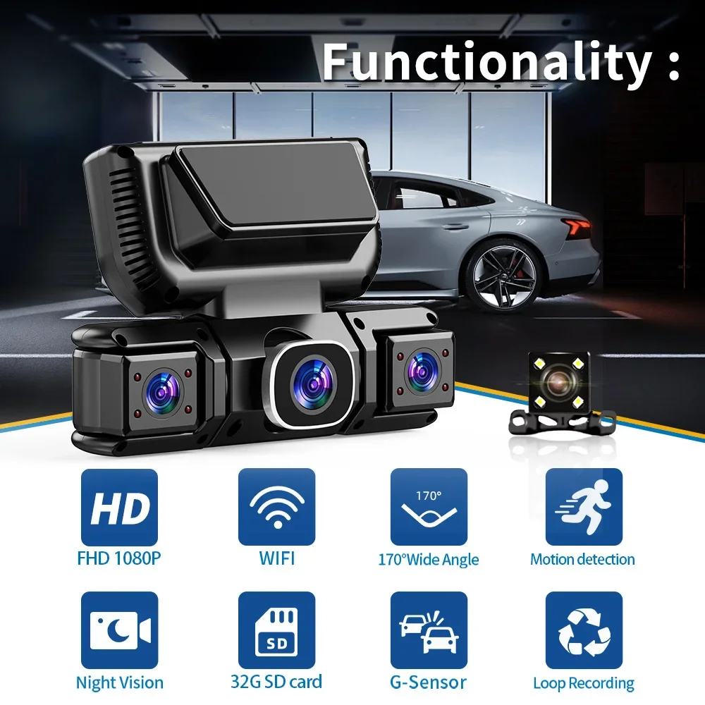 360 Degrees 4Camera Front Left - Panoramic Dash Cam 360 incelemesi ve fiyatı