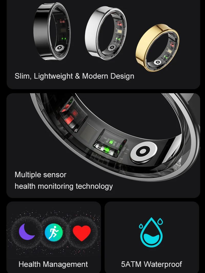 New Smart Ring R09 Health Moni - Smart Ring Health incelemesi ve fiyatı