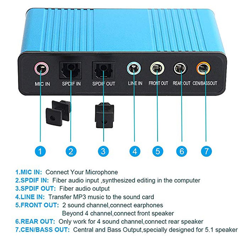 USB Sound Card 6 Channel 5.1 O - Usb Sound Card External incelemesi ve fiyatı