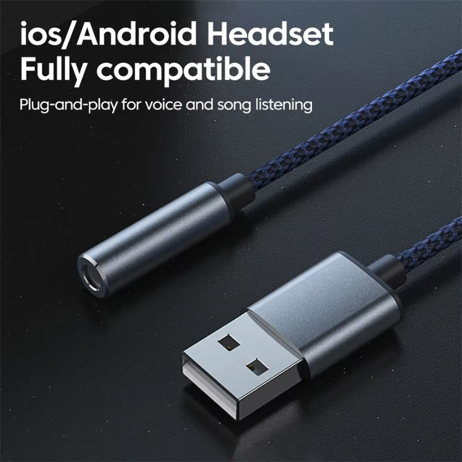 USB to 3.5mm Audio Jack Adapte - Usb Sound Card External incelemesi ve fiyatı
